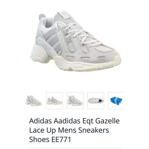 Adidas Eqt Gazelle Lace Up Men’s Sneakers Shoes / Size-10.5