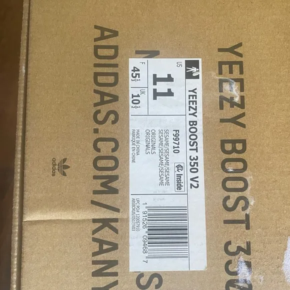Adidas Yeezy Boost 350 V2 Sesame Knit Sneakers Shoes Sneakers Mens 11