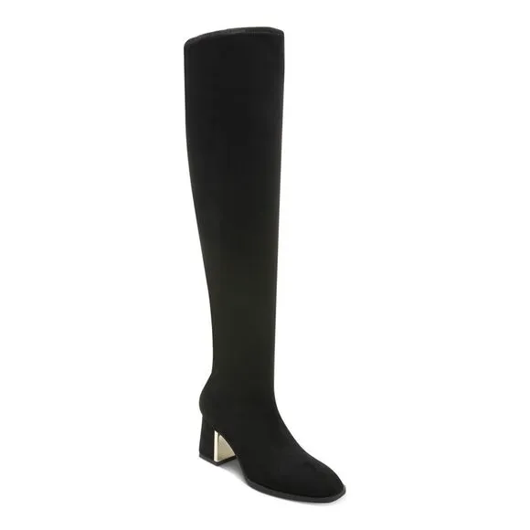ALFANI Womens Black Zipper Accent Nanda Square Toe Block Heel Heeled Boots 6.5 M
