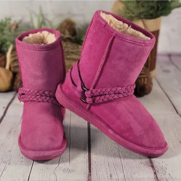 BEARPAW Girl's Adele Low Top Suede Boots