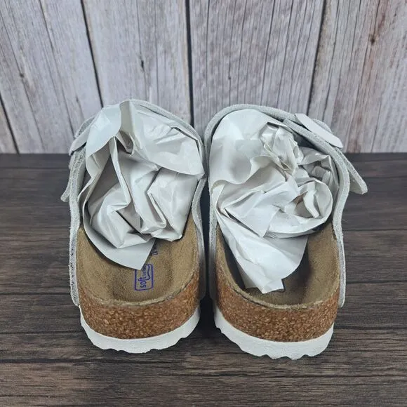 Birkenstock Arizona Suede Soft Footbed Double Strap Sandals Women's 6 N Men's 4