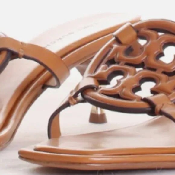 Brand New Tory Burch sz 10 Women's Pave Geo Bombe Miller Sandals caramel 148424