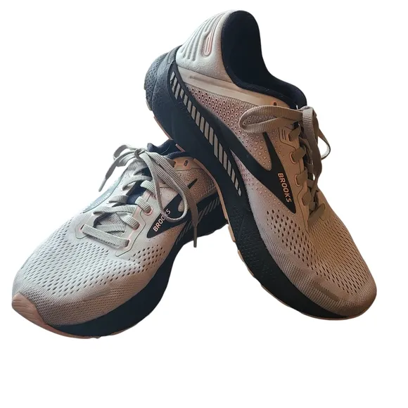 Brooks Adrenaline 22 GTS Womens Running Shoes - Gray and Black - Size 8.5 W