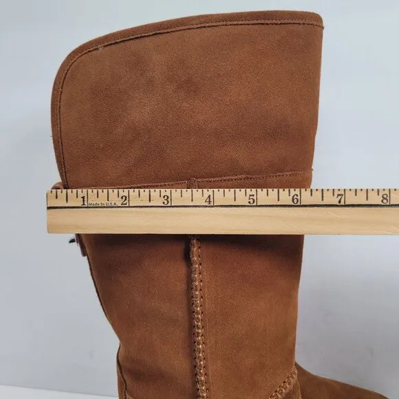 Coach Women's Brown Turnlock Shearling Boots G1011 US Size 8.5B