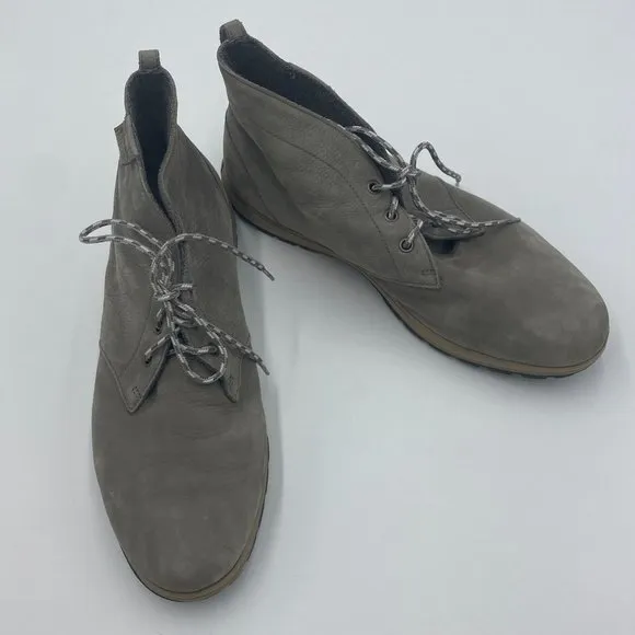Columbia Men's Three Passes Desert Soft Leather Ankle Boot Shoes Gray Size 13
