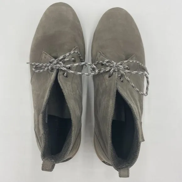 Columbia Men's Three Passes Desert Soft Leather Ankle Boot Shoes Gray Size 13