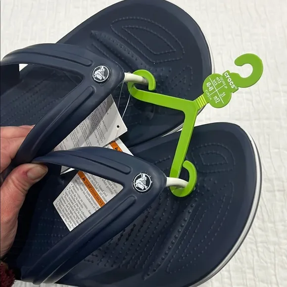 Crocs Navy Flip Flops