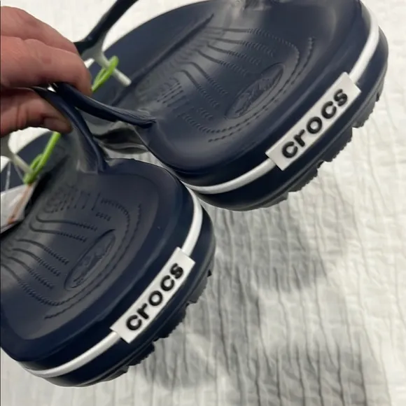 Crocs Navy Flip Flops