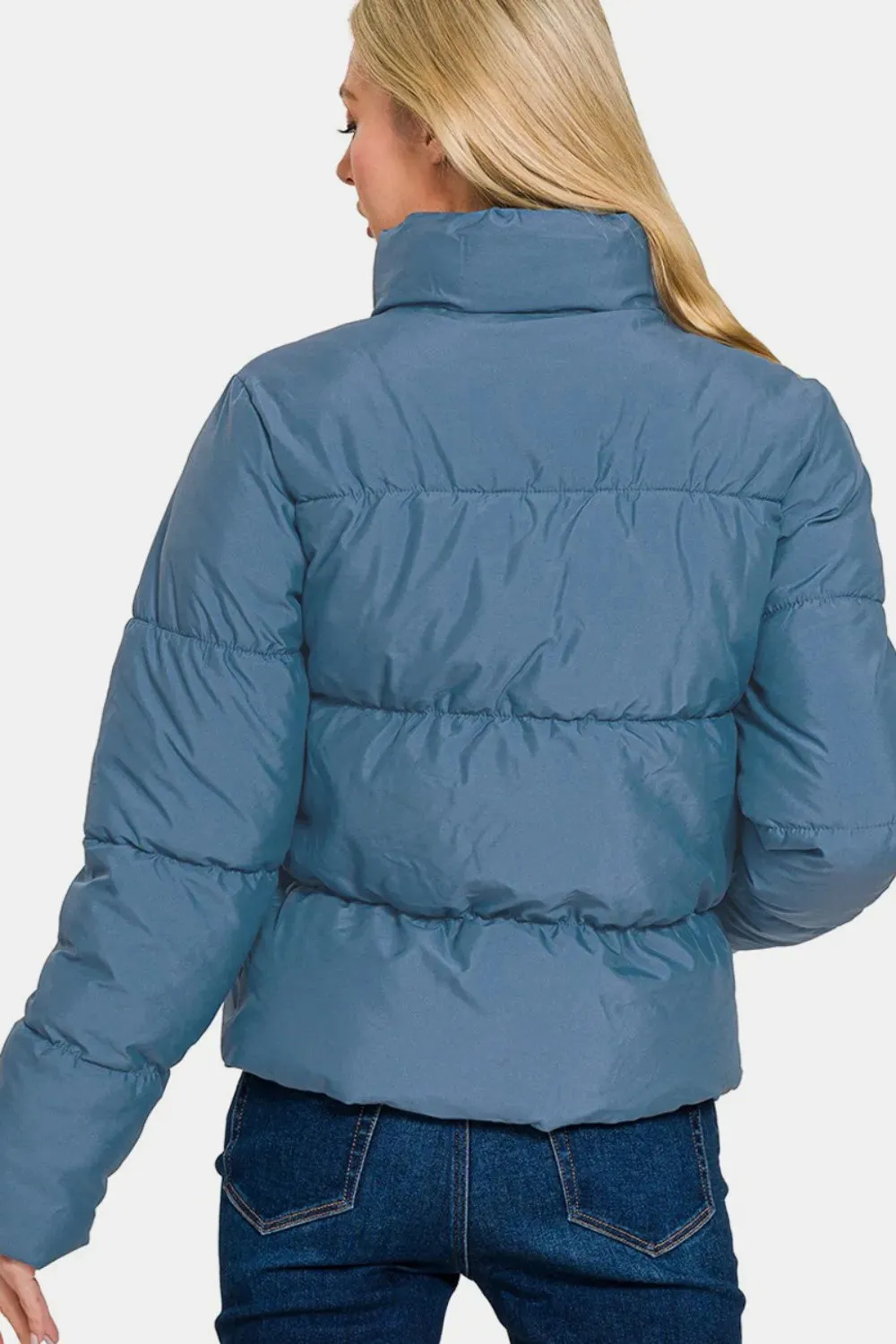 Cropped Puffer Jacket | Quilted Design | Warm and Lightweight