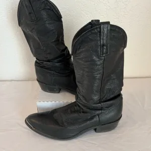 Dingo Mens Amsterdam Round Toe Casual Boots Mid Calf Black Size 8.5 EUC Western