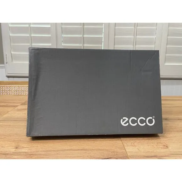 Ecco Men's Metropole Oslo Black Leather Brogue Shoe Size 9/9.5 US 43 EU NIB
