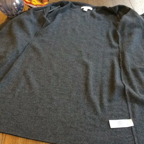 Ellen Tracy Merino Wool Blend Long Cardigan