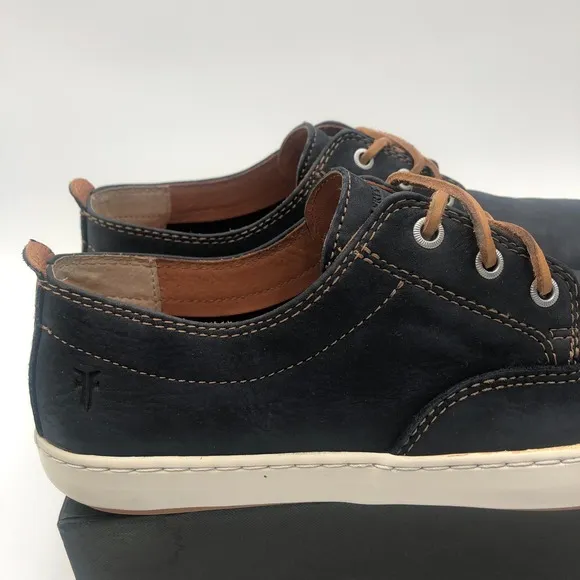 FRYE Norfolk Deck Shoes Men's Size 9.5  Indigo Sun wash Nubuck Leather 3480117