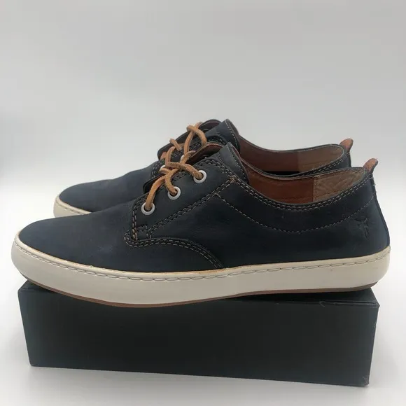 FRYE Norfolk Deck Shoes Men's Size 9.5  Indigo Sun wash Nubuck Leather 3480117