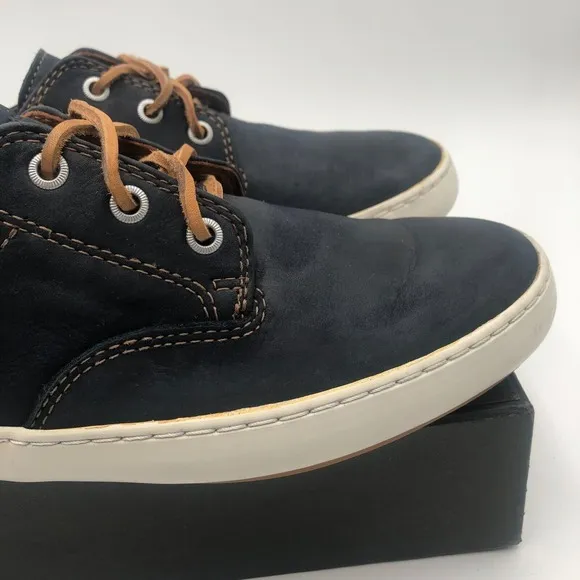 FRYE Norfolk Deck Shoes Men's Size 9.5  Indigo Sun wash Nubuck Leather 3480117
