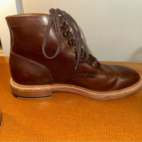 Grant Stone Diesel Boots with Lace-Up Design 8.5D