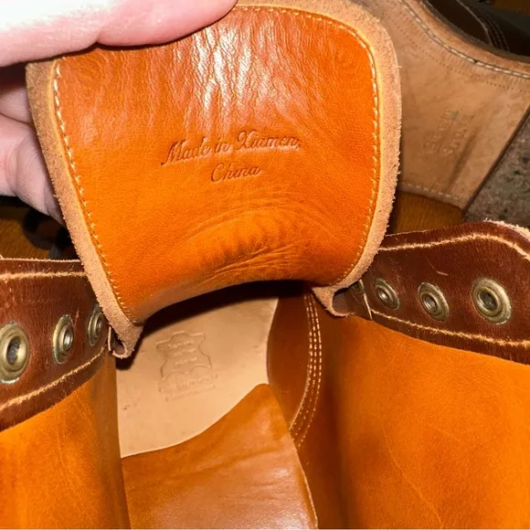 Grant Stone Diesel Boots with Lace-Up Design 8.5D