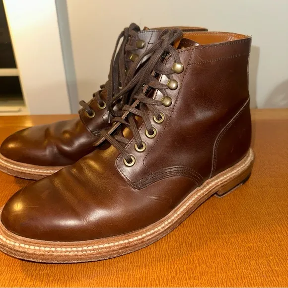 Grant Stone Diesel Boots with Lace-Up Design 8.5D