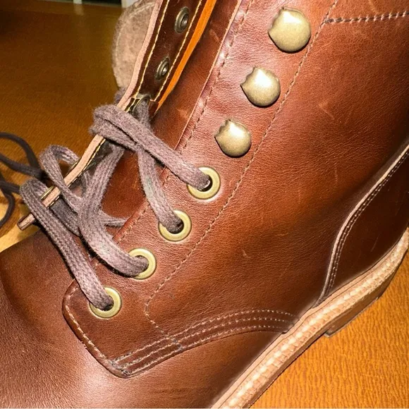Grant Stone Diesel Boots with Lace-Up Design 8.5D