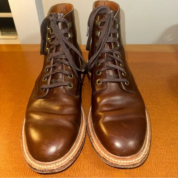 Grant Stone Diesel Boots with Lace-Up Design 8.5D