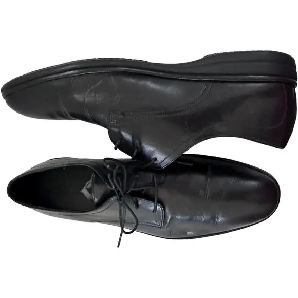 Hugo Boss Men’s Plain Leather Business Casual Soft Bendable Lace-up Shoes Sz 9.5