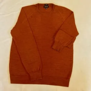 J Crew Medium/Slim Slub Cotton Lightweight Sweater Rusty Brown MINT!‌‌‌‌‌