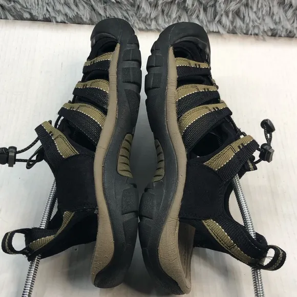 KEEN Sandals Men 10 Newport H2 Sport 1001906 Waterproof Black Green Stone Hiking