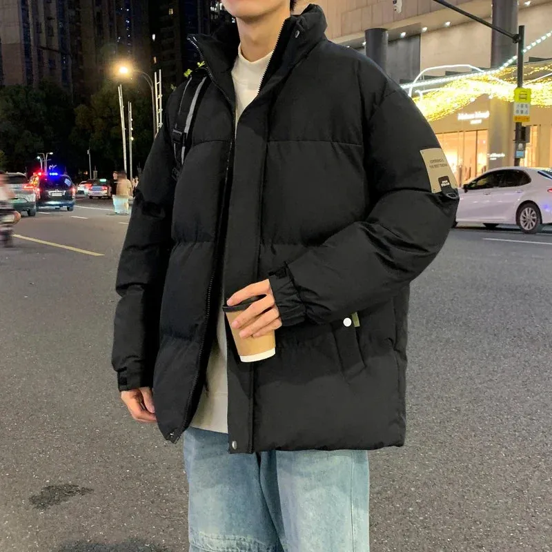 Men's Oversized Camouflage Quilted Winter Jacket