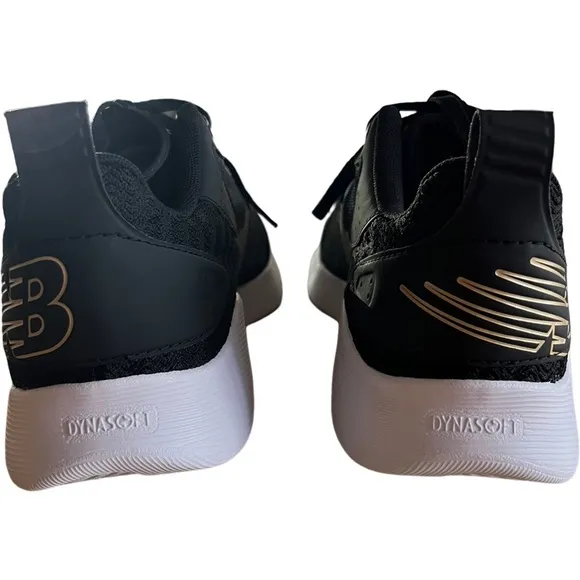 New Balance Womens Beaya Black with Gold Metallic Size 10
