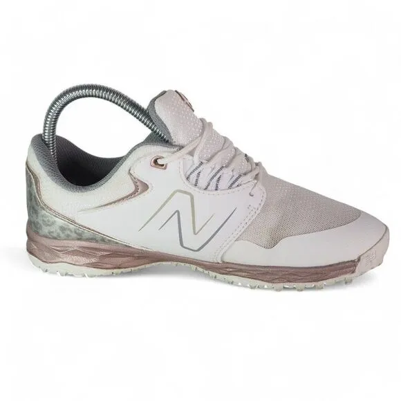New Balance Fresh Foam Links v2 Golf Shoes White Rose Gold NBGW4006WRG Women's 7