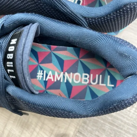 NoBull Navy Prism Trainer SuperFabric Shoes Sneakers Mens 8.5 Women's 10 Lace Up