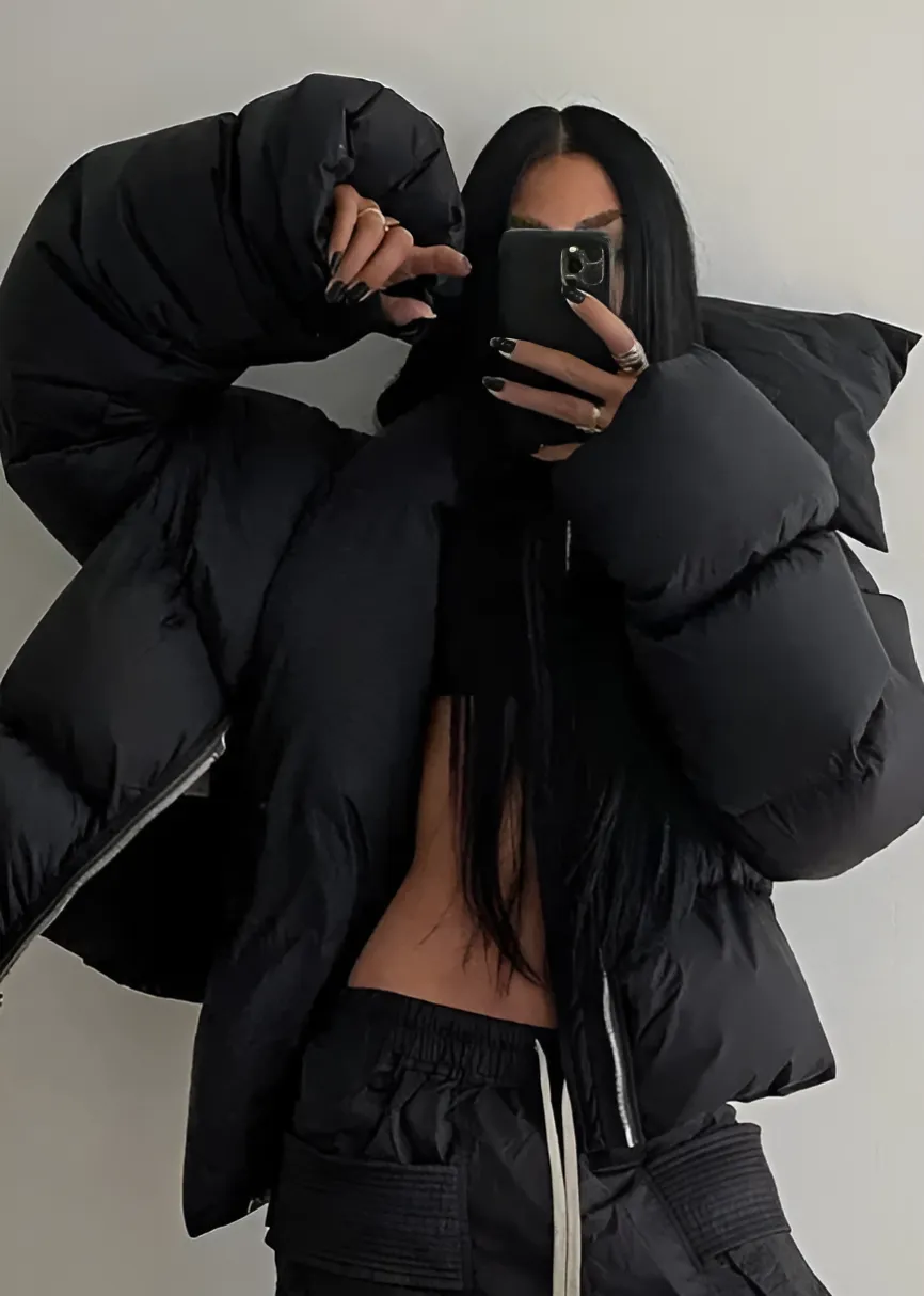 Oversized Puffer Jacket | High Collar | Street Style Essential