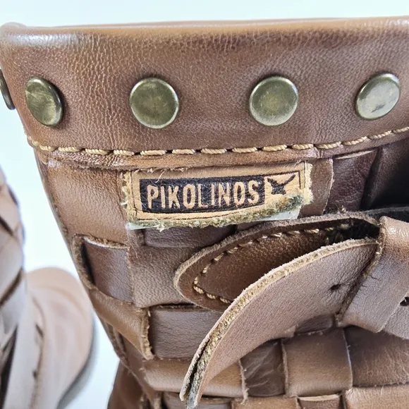 Pikolinos Le Mans 7020 Woven Leather Boots Size 38