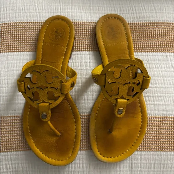 Tory Burch Authentic Miller Yellow Sandals