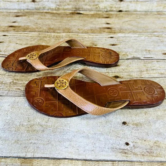 Tory Burch Size 6 Brown Leather Sandals