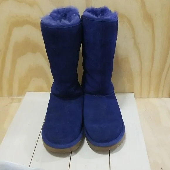 UGG Allegra Tall Blue Boots Women's sz 5 EU 39