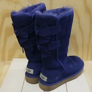 UGG Allegra Tall Blue Boots Women's sz 5 EU 39