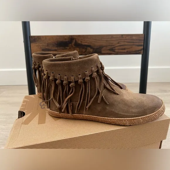 UGG Shenendoah Fringe Ankle Boots
