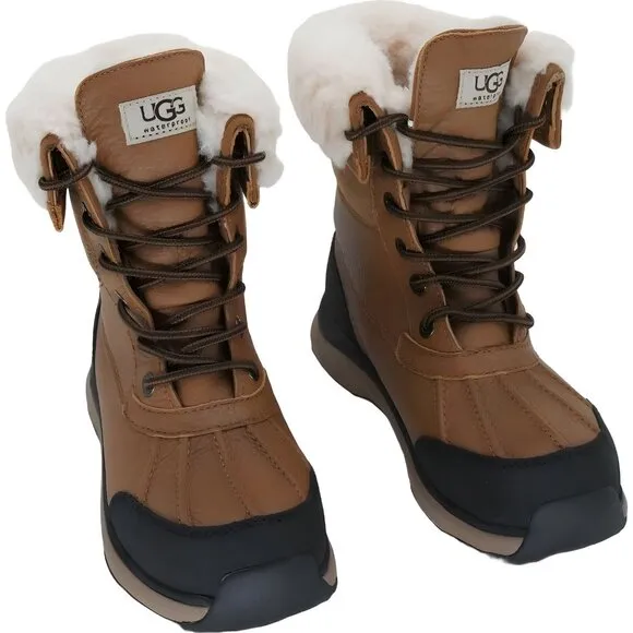 UGG Women's Waterproof Adirondack III Boots, Chestnut Color, Size 5