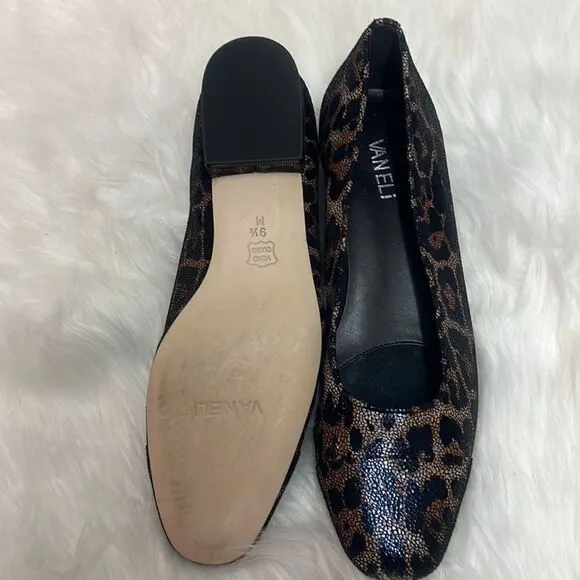 Van Eli Frankie Black Soft Nappa Leather Flats Size 9.5 Bin 12